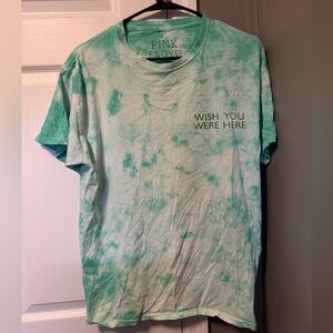 Pink Floyd Teal Tie-Dye Short Sleeve Shirt